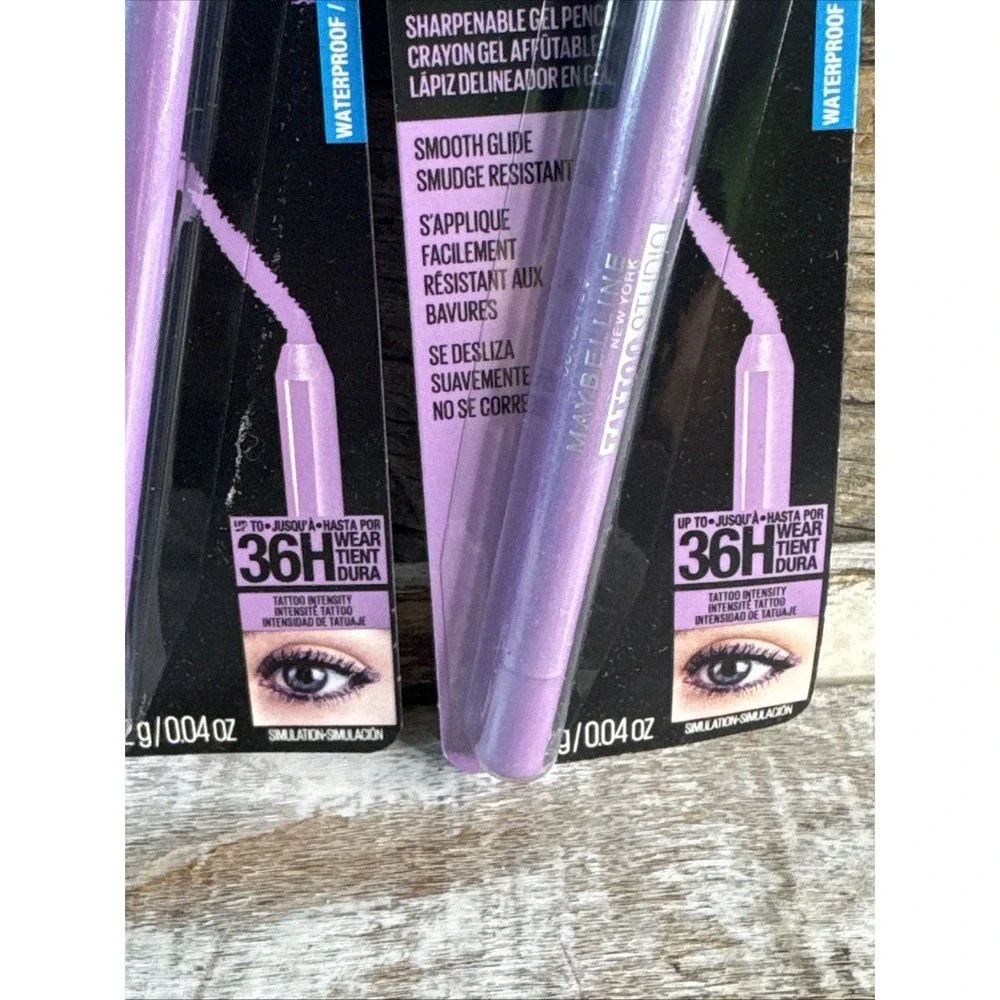 Maybelline Tattoo Studio Lavender Lights Gel Liner Lot of 2 | MSRP = $20+